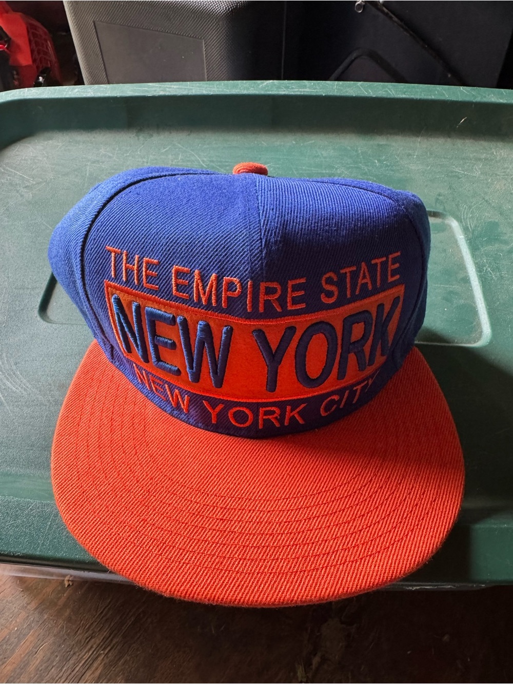 Blue and Orange ‘New York' Snapback Hat